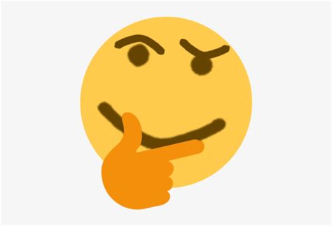 Thinking Emoji Discord Emoji Png Thinking Emoji Transparent Thinking Meme PNG Image