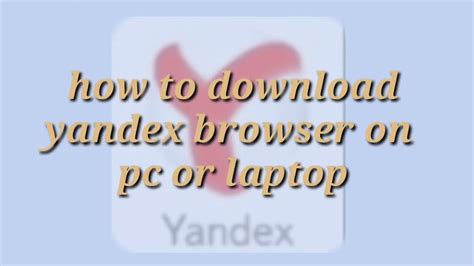 How To Download Yandex Browser In Pc Or Laptop YouTube