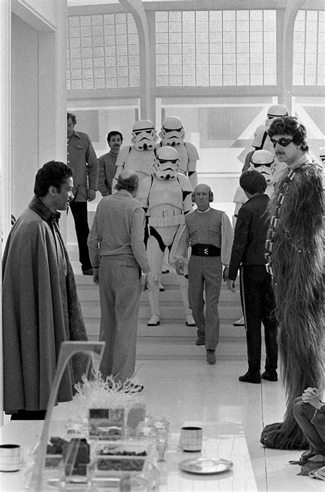 Behind The Scenes Billy Dee Williams Harrison Ford And Peter Mayhew