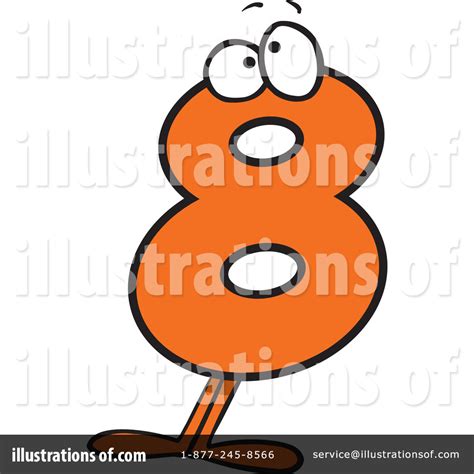 Number 8 Clipart 439731 Illustration By Toonaday