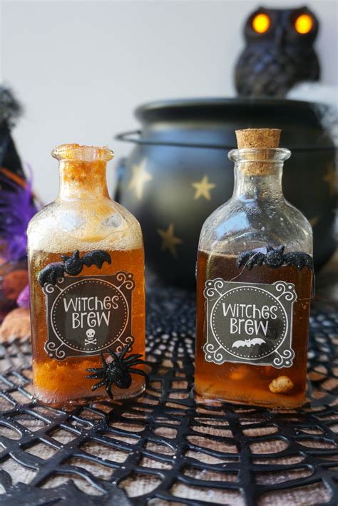 Free Printable Halloween Witches Brew Labels Not Quite Susie Homemaker