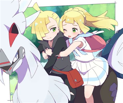 Lillie Gladion And Silvally Pokemon And 2 More Drawn By Moyori