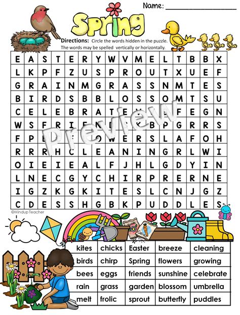Free Printable Word Find Puzzles