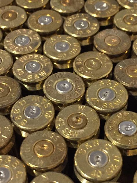 40 Smith And Wesson 40 Caliber Empty Brass Shells Unprocessed Casings