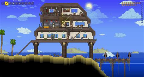 If you enjoyed this video and want to s. Terraria - Contemporary house on the beach | Terraria ...