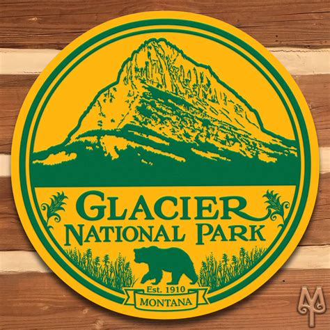 New Glacier National Park Wall Sign Montana Treasures
