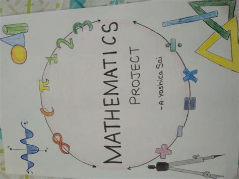 Maths Project Cover Page Ideas Project Cover Page Math Projects
