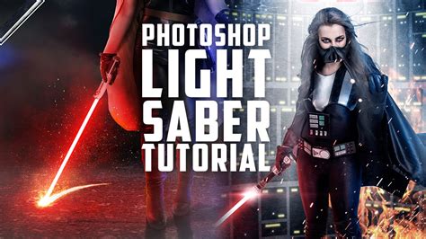 make a lightsaber in photoshop youtube