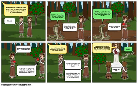 Story Of Adam And Eve Storyboard By Agniehas