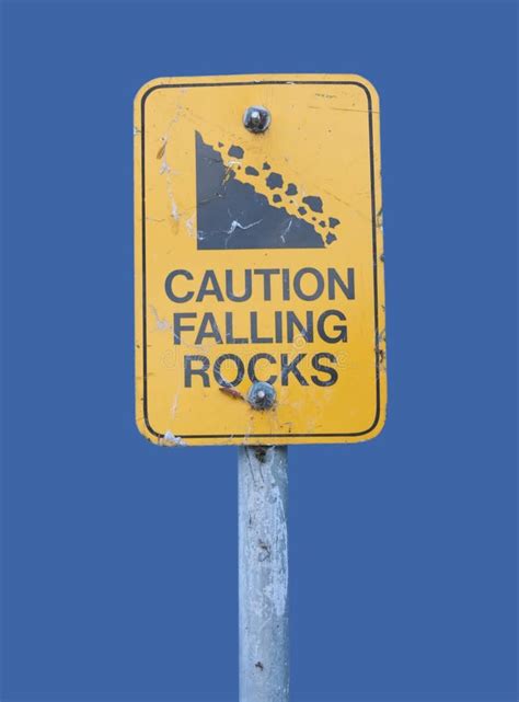 389 Warning Falling Rocks Sign Stock Photos Free And Royalty Free Stock