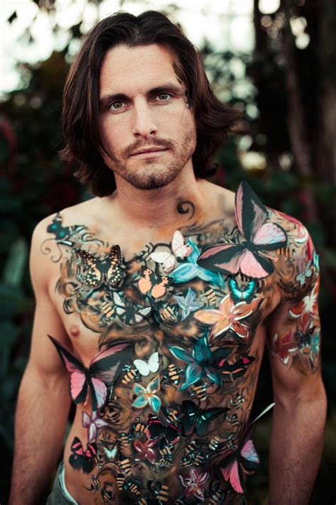 Brendan Dunphy Photo INEZ Art Emily Svec Body Painting Men Hippie