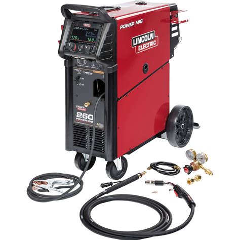 Lincoln Electric Power Mig 260 Flux Cored Mig Welder With Cart 208 230 460 575v 30 300 Amp