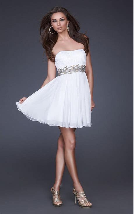 White Short Prom Dresses Natalie