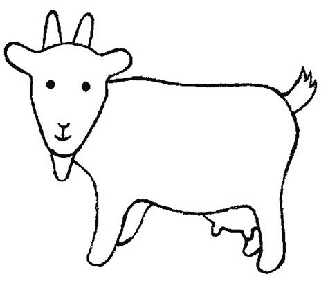 Coloriage Chèvre à Télécharger