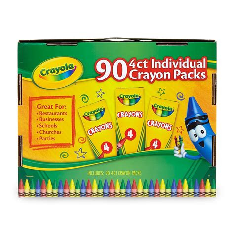 Crayola Classic 4 Count Individual Crayons 90 Pk