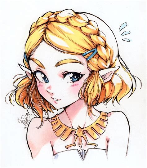 Zelda Short Hair By Belivinetsu On Deviantart Zelda Drawing Legend
