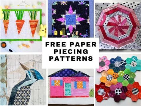 41 Modern And Free Paper Piecing Patterns To Quilt Today ⋆ Hello Sewing