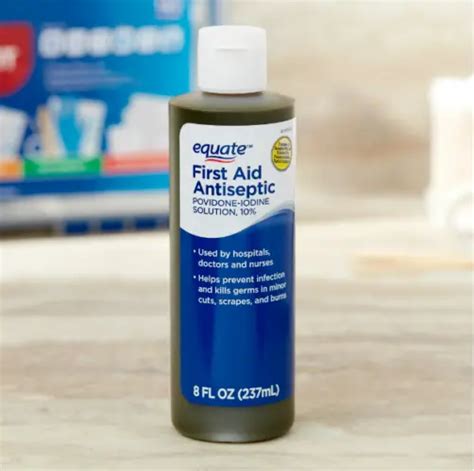 Equate First Aid Iodine Antiseptic Liquid 8 Fl Oz Fresh Stock 1190