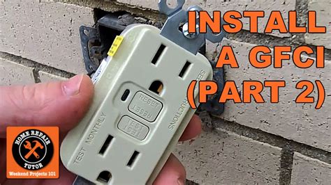 How To Install An Outdoor Gfci Electrical Outlet Part 2 Install The
