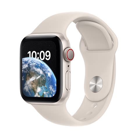 Apple Watch Se Mm Starlight Aluminium Case With Sport Band