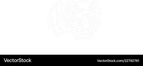 Lsu Tiger Head Royalty Free Vector Image Vectorstock