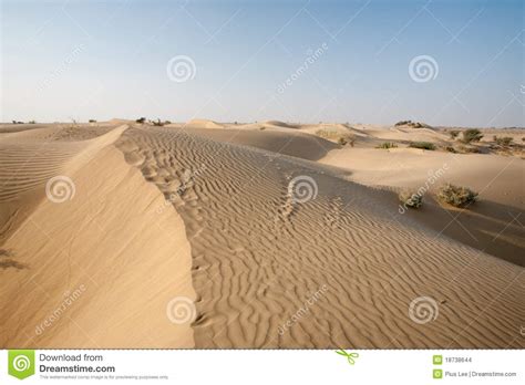 Sand Dunes Thar Desert Stock Images Image 18738644