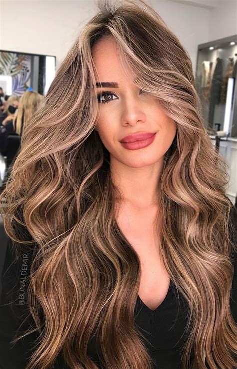 Brown Hair Colour Ideas For 2021 Brunette With Multi Shades Of Blonde