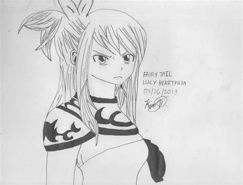 Fairy Tail Lucy Heartfilia Drawing By Kvequiso On Deviantart