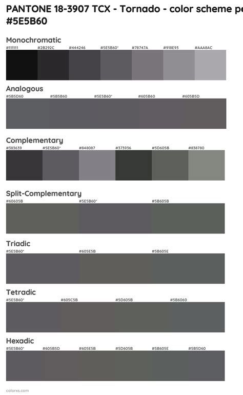 Pantone 18 3907 Tcx Tornado Color Palettes And Color Scheme