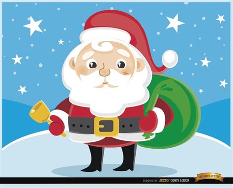 Dibujos De Santa Claus Dibujos Animados Feliz Santa Claus Saludando Vector Premium Check
