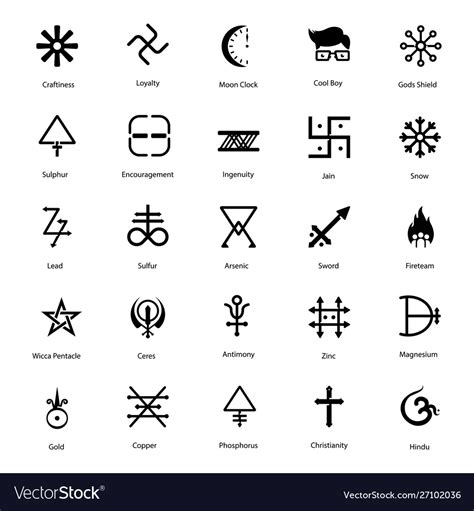 Decorative Symbols Solid Pack Royalty Free Vector Image