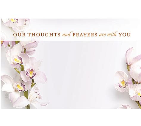 50 Thoughts And Prayers Sympathy Florist Blank Enclosure Cards Etsy
