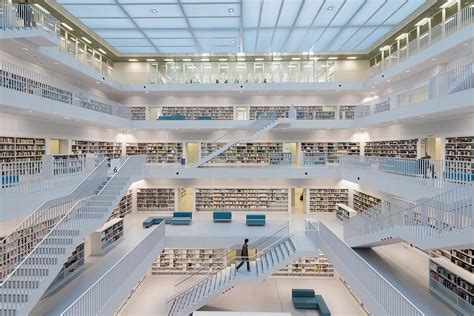 Public Library Stuttgart Modern Architecture And Lots Of Books