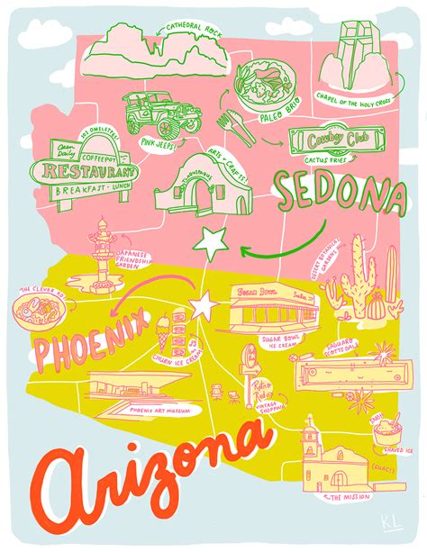 Guide To Arizona Printable Map Aww Sam