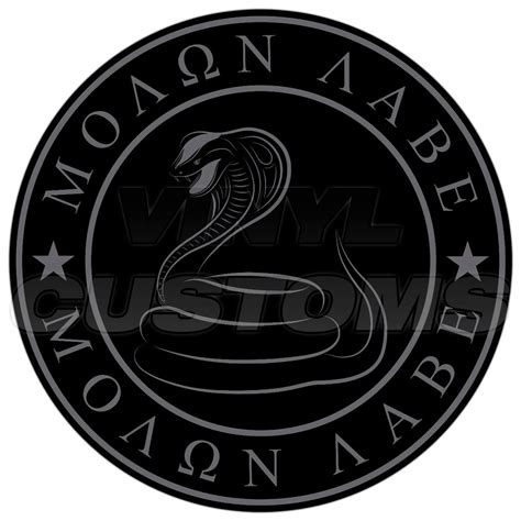 Molon Labe Vinyl Decal Sticker Gadsden Flag Snake Tactical Etsy
