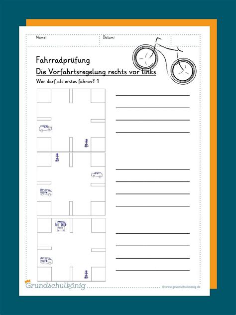Hierzu haben wir für euch viele deutsch arbeitsblätter 4. Fahrradprüfung