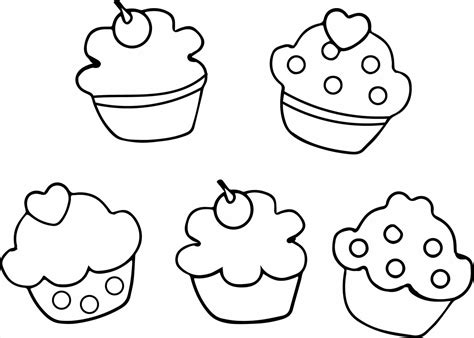 Download and print these cookie printable coloring pages for free. Printable Cupcake Coloring Pages at GetColorings.com ...