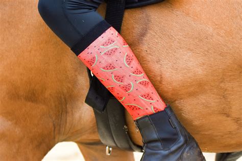 Seedy Watermelon Horse Riding Socks Two White Socks