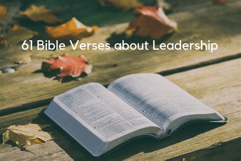 61 Top Bible Verses About Leadership With Explanations