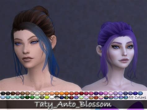 Anto Blossom Hair Retexture At Taty Eámanë Palantír Sims 4 Updates