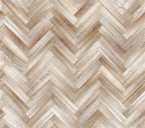 Herringbone Natural Bleached Parquet Seamless Floor Texture High