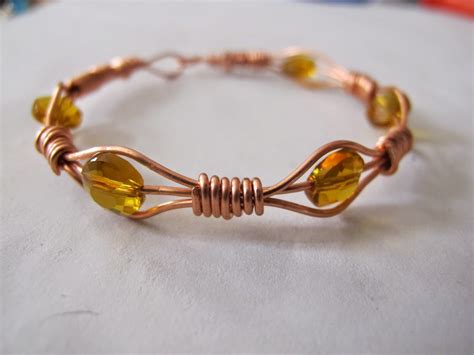 Naomis Designs Handmade Wire Jewelry Copper Wire Wrapped Bangle