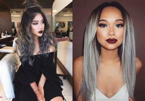 Magnifying Ombre Grey Hair Colors Pretty
