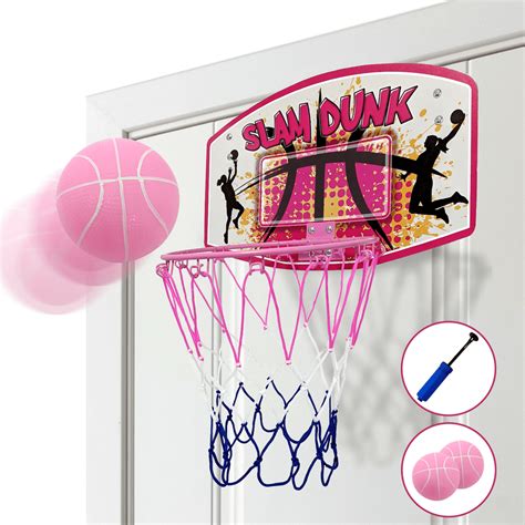 Bundaloo Mini Basketball Hoop Over The Door Indoor Basketball Game For