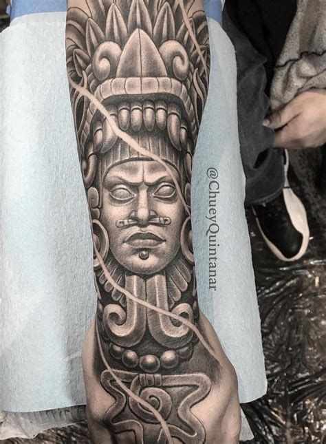 Aztec Tattoo Forearm By Chuey Quintanar Tattoo Insider