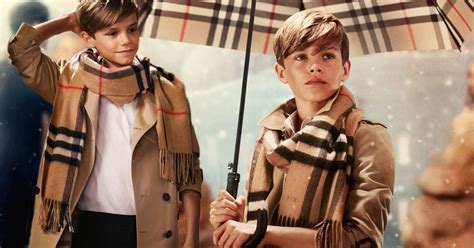 Romeo Beckham 12 Paid £45 000 For One Day S Work On New Burberry Campaign Mirror Online