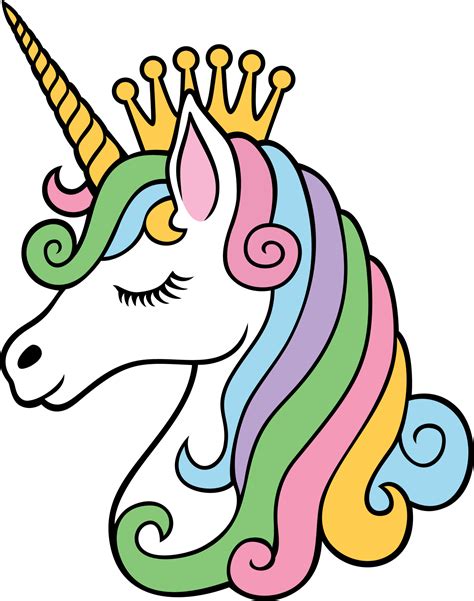 Unicorn Princess With Crown Illustration 11617901 Png