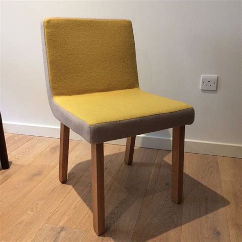 Coavas dining chairs set of 4, kitchen chairs with fabric cushion seat back, modern mid century living room side chairs with sturdy metal legs for kitchen dining room,yellow. Set of 4 upholstered mustard yellow dining chairs | in ...