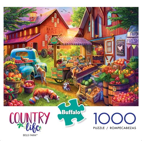 Buffalo Games Country Life Bells Farm 1000 Pieces Jigsaw Puzzle
