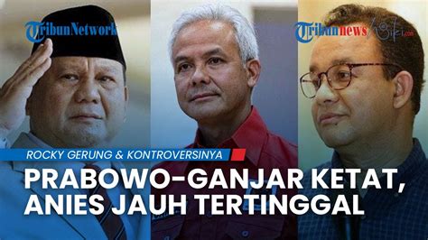 Elektabilitas Ganjar Pranowo Bersaing Ketat Dengan Prabowo Anies